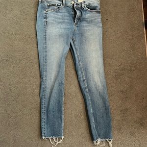 Rag and bone jeans. Raw hem